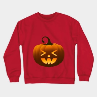 Laught halloween pumpkin Crewneck Sweatshirt